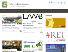 Tablet Screenshot of gobiernotransparente.com
